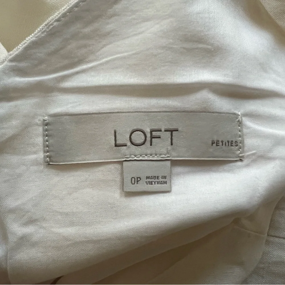Ann Taylor/Loft Wide-Leg Ivory Jumpsuit - Picture 6 of 6